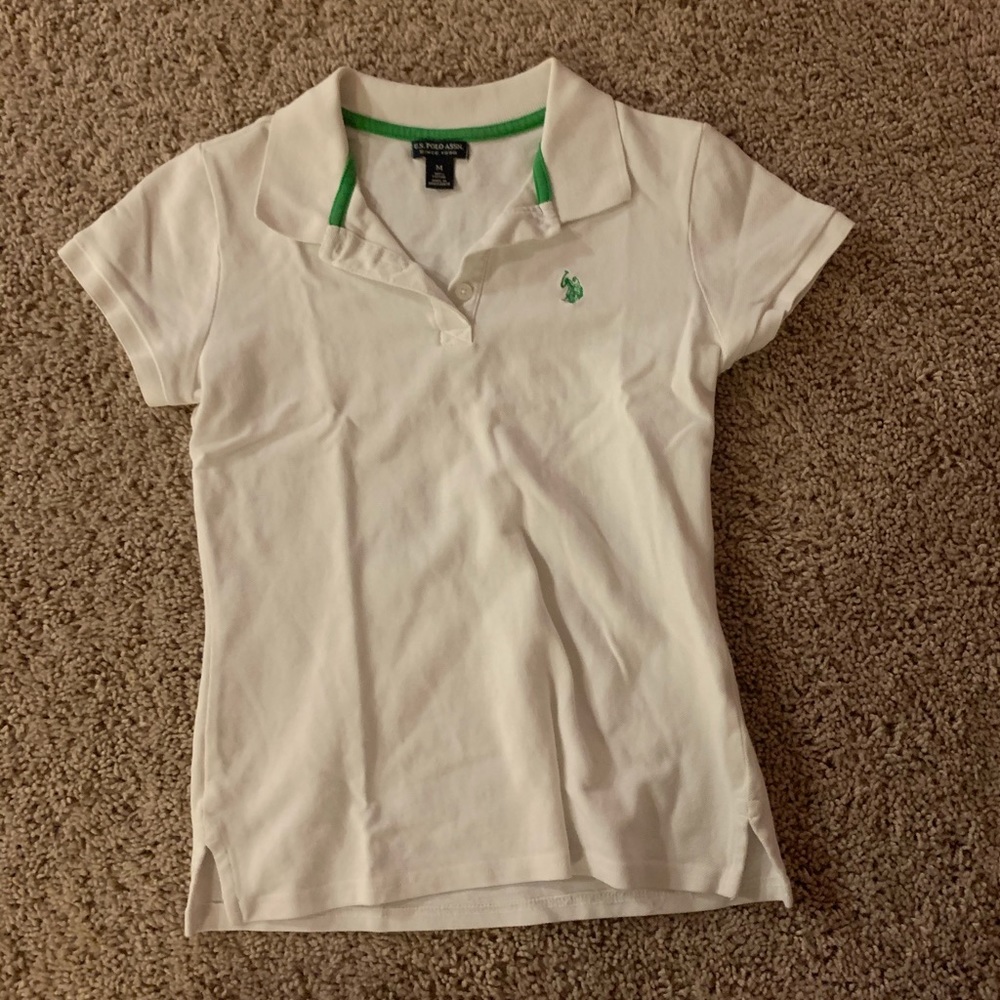 US Polo Assn. White Polo Shirt Short Sleeve
